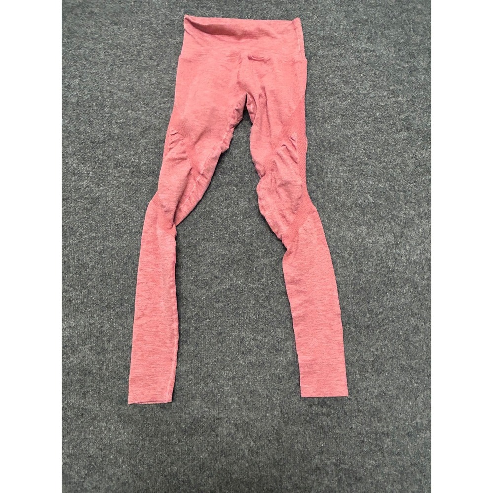 Alphalete Leggings Womens Size S Pink Heathered Seamless High Waist Athletic Gym
